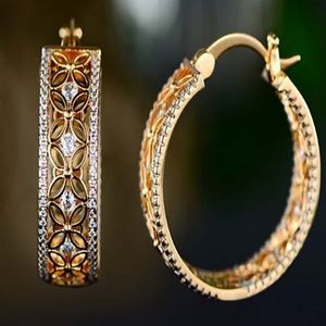 Barzel 18k Gold plated Hoop Earrings